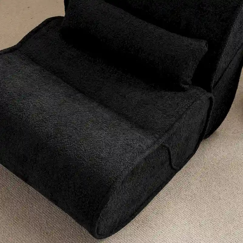 GDFStudio - Fauteuil inclinable intemporel en tissu Amelia avec design ergonomique et oreillers assortis