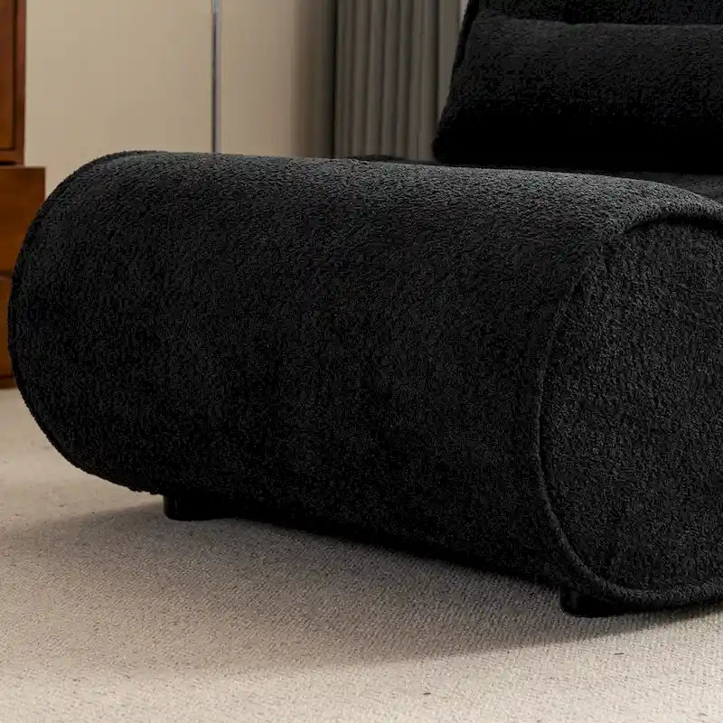 GDFStudio - Fauteuil inclinable intemporel en tissu Amelia avec design ergonomique et oreillers assortis