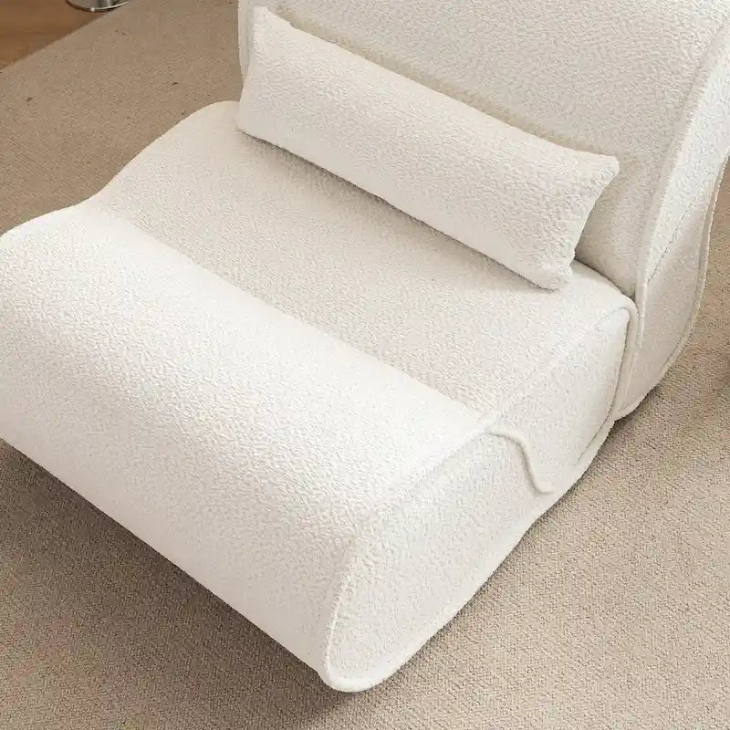 GDFStudio - Fauteuil inclinable intemporel en tissu Amelia avec design ergonomique et oreillers assortis
