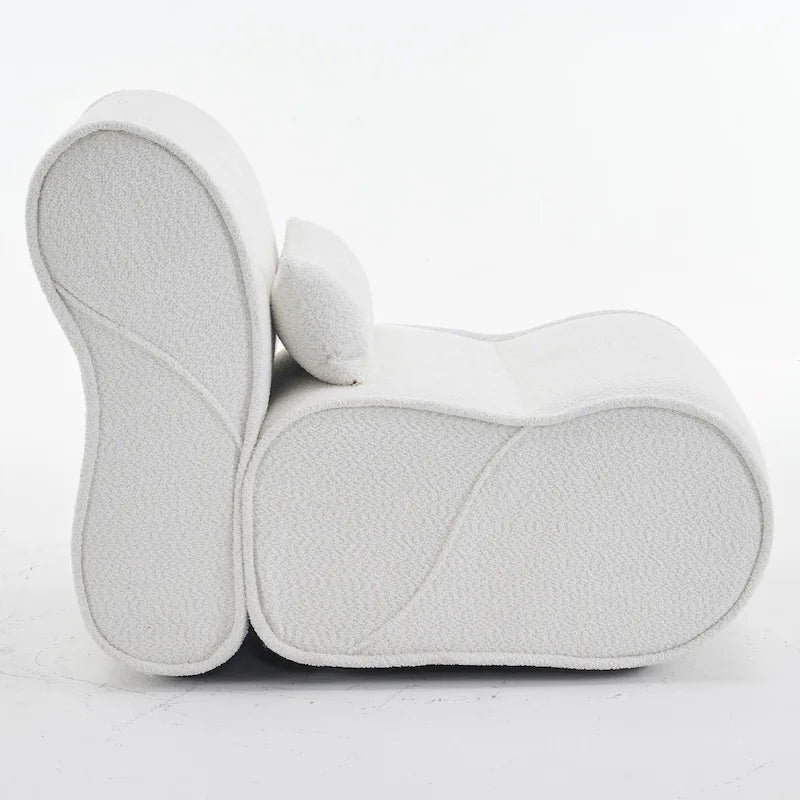 GDFStudio - Fauteuil inclinable intemporel en tissu Amelia avec design ergonomique et oreillers assortis