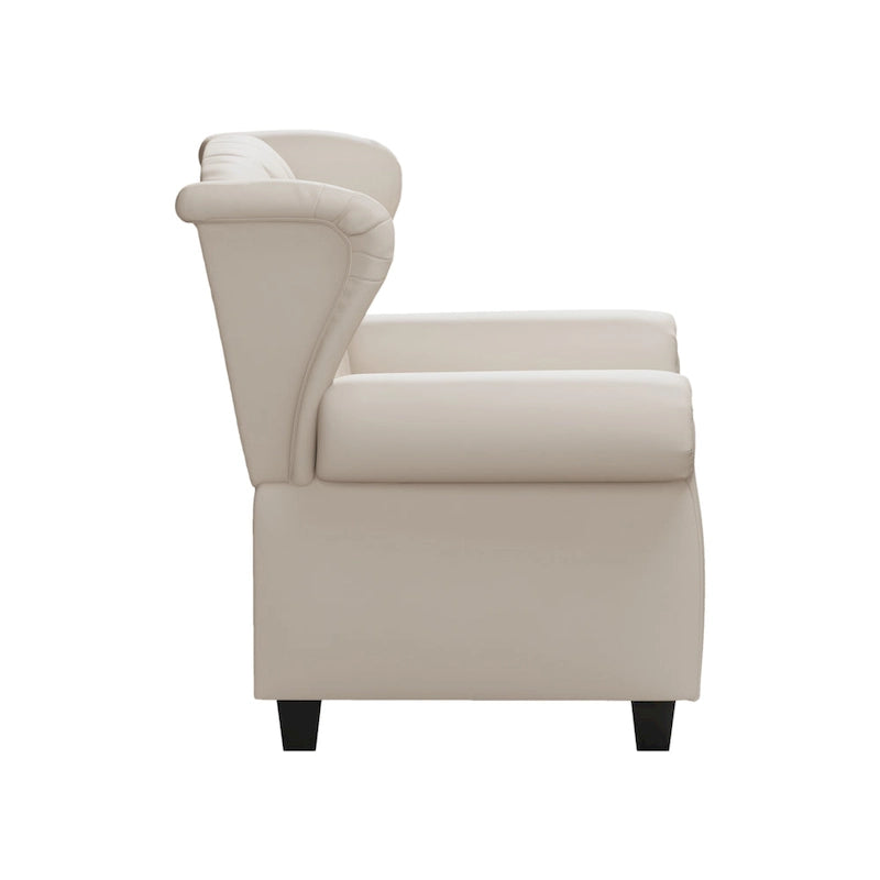 Fauteuil inclinable moderne capitonné à dossier poussoir