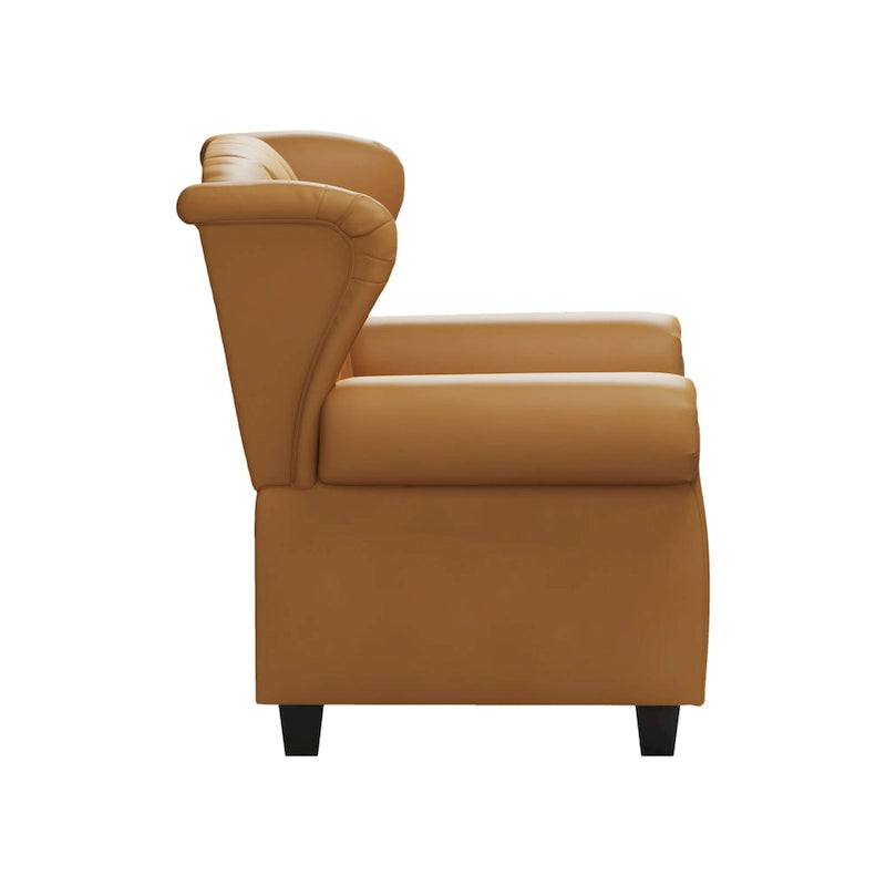 Fauteuil inclinable moderne capitonné à dossier poussoir