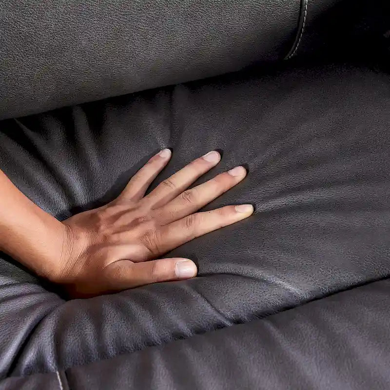 Christopher Knight Home - Fauteuil inclinable pivotant et basculant Harrison Soft Power avec chauffage et massage, accoudoirs rembourrés, pour les espaces de vie