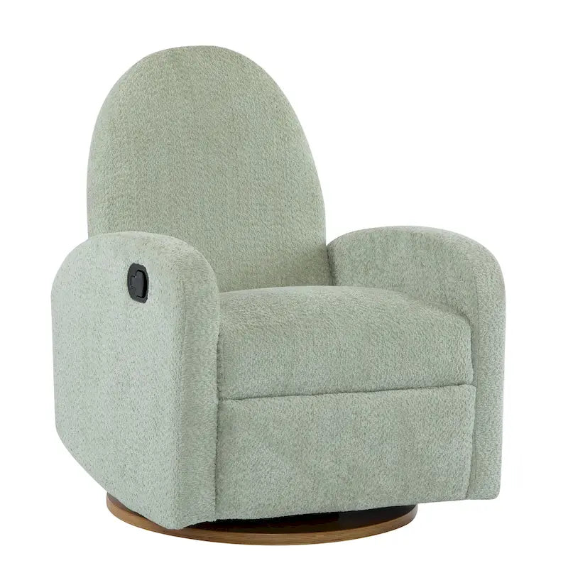 Fauteuil inclinable en bouclette Christopher Knight Home 360 pivotant et planeur