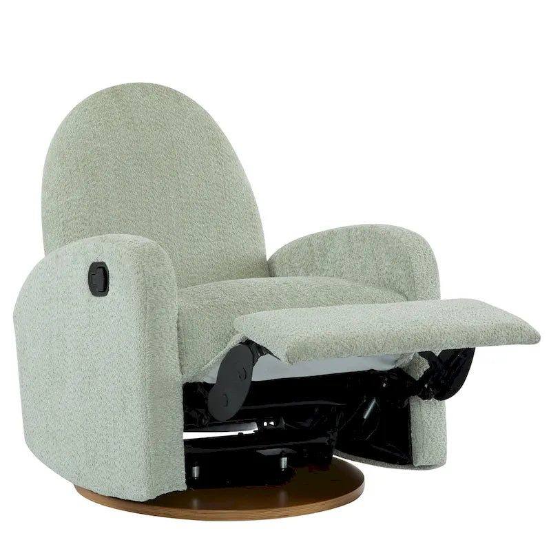 Fauteuil inclinable en bouclette Christopher Knight Home 360 pivotant et planeur
