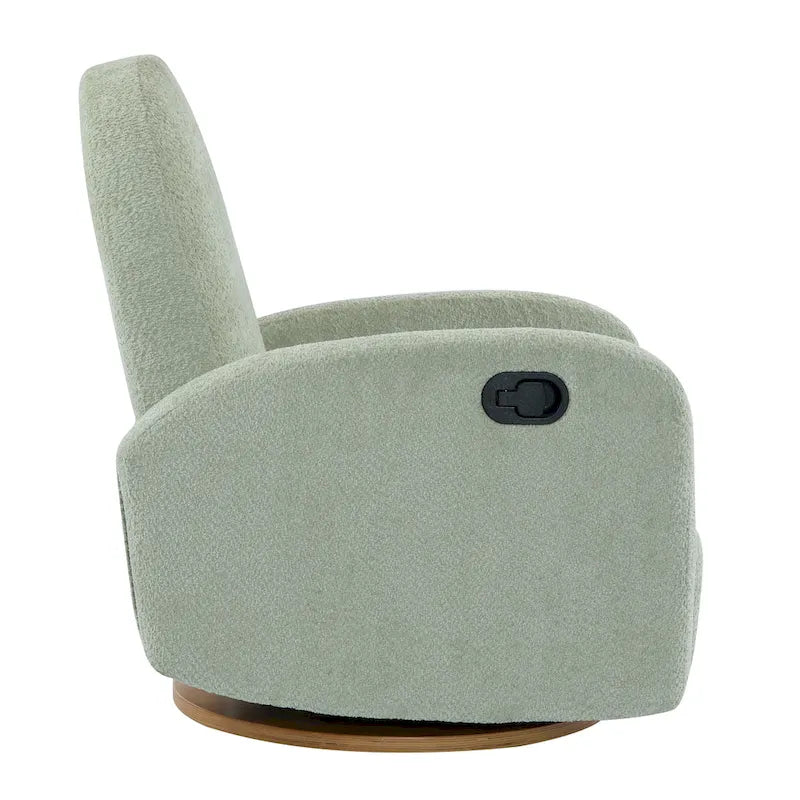 Fauteuil inclinable en bouclette Christopher Knight Home 360 pivotant et planeur