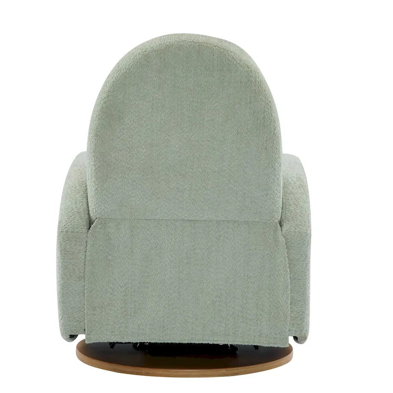 Fauteuil inclinable en bouclette Christopher Knight Home 360 pivotant et planeur