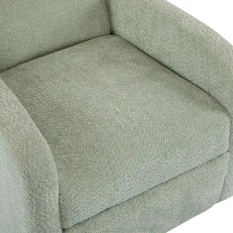 Fauteuil inclinable en bouclette Christopher Knight Home 360 pivotant et planeur