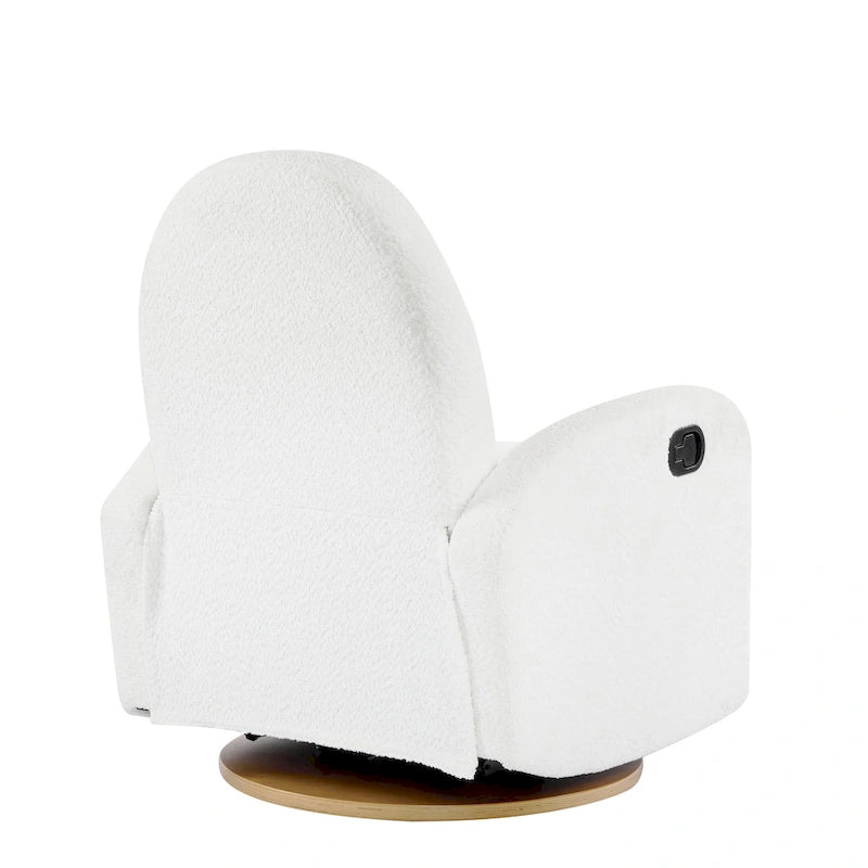 Fauteuil inclinable en bouclette Christopher Knight Home 360 pivotant et planeur