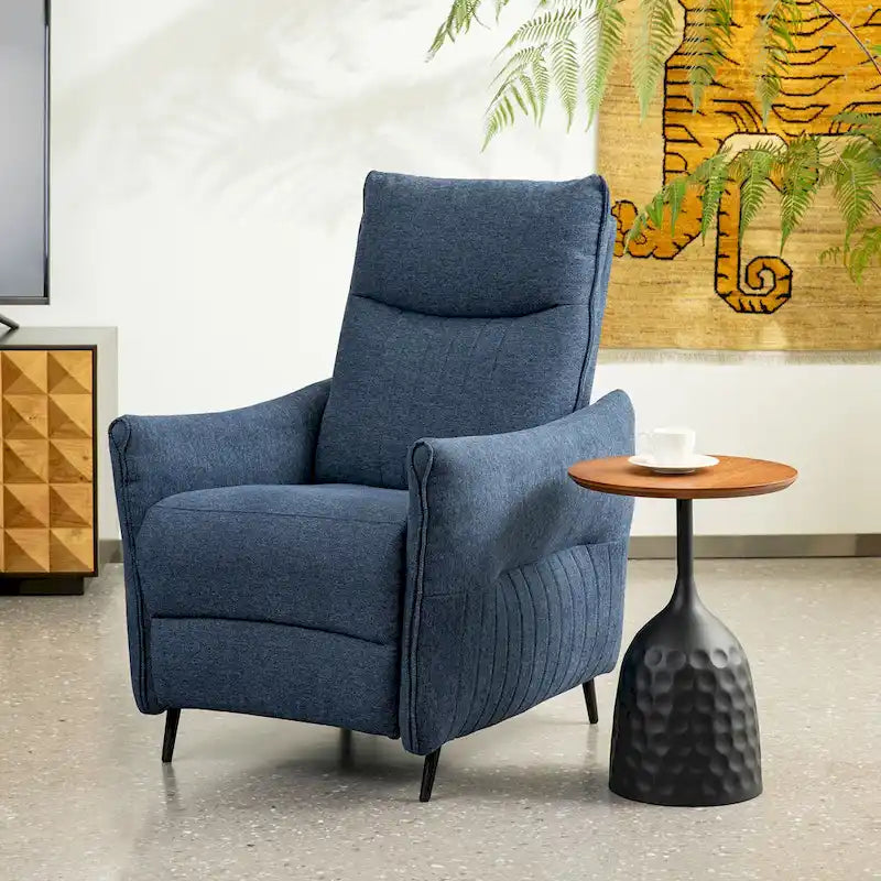 Glitzhome Fauteuil inclinable 41H en tissu avec dossier segmenté ergonomique