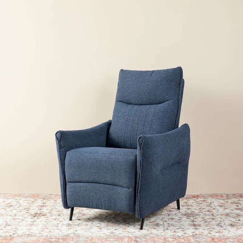 Glitzhome Fauteuil inclinable 41H en tissu avec dossier segmenté ergonomique