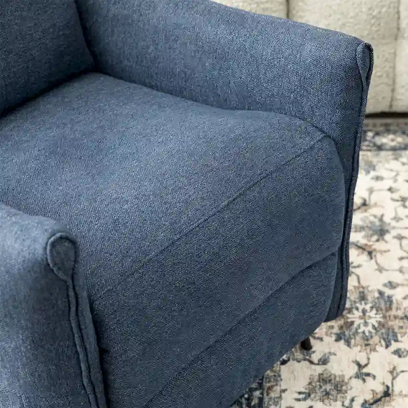 Glitzhome Fauteuil inclinable 41H en tissu avec dossier segmenté ergonomique