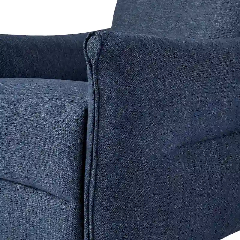 Glitzhome Fauteuil inclinable 41H en tissu avec dossier segmenté ergonomique
