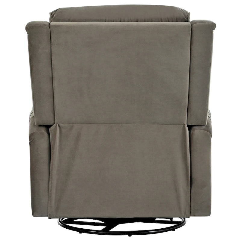 Fauteuil inclinable pivotant moderne en velours Marloo par Christopher Knight Home