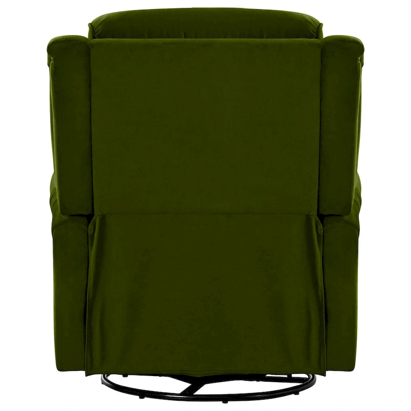 Fauteuil inclinable pivotant moderne en velours Marloo par Christopher Knight Home