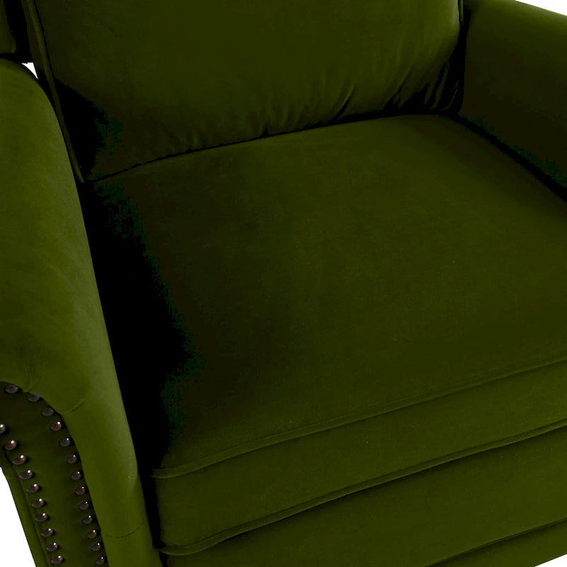 Fauteuil inclinable pivotant moderne en velours Marloo par Christopher Knight Home
