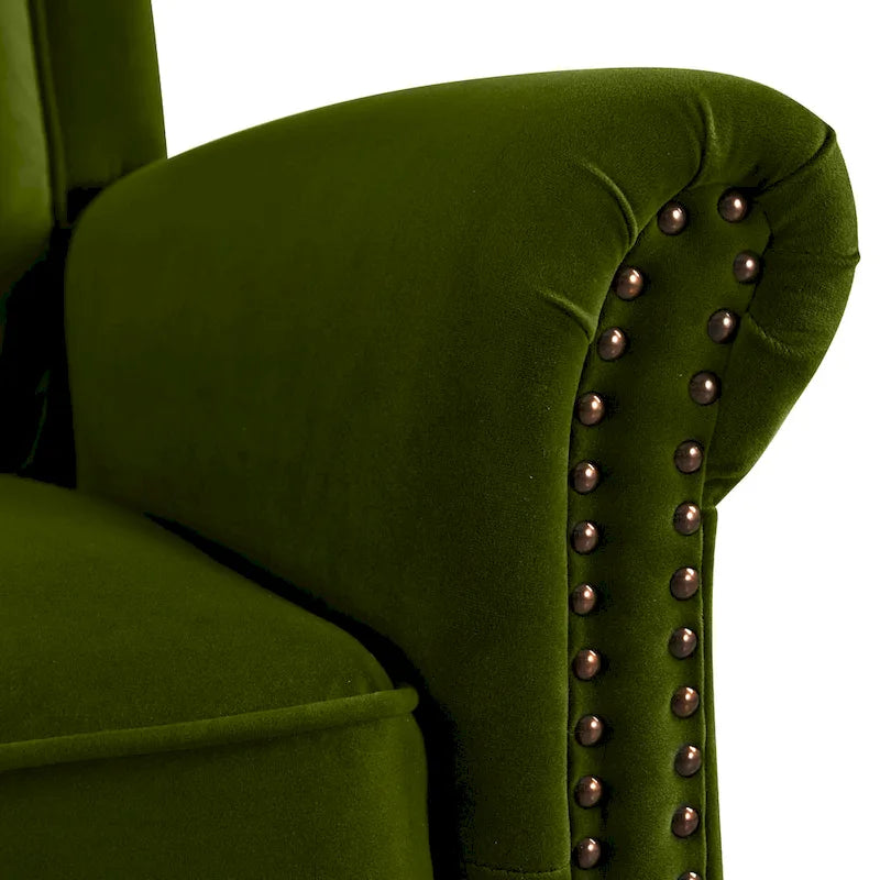 Fauteuil inclinable pivotant moderne en velours Marloo par Christopher Knight Home