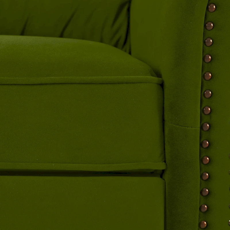 Fauteuil inclinable pivotant moderne en velours Marloo par Christopher Knight Home