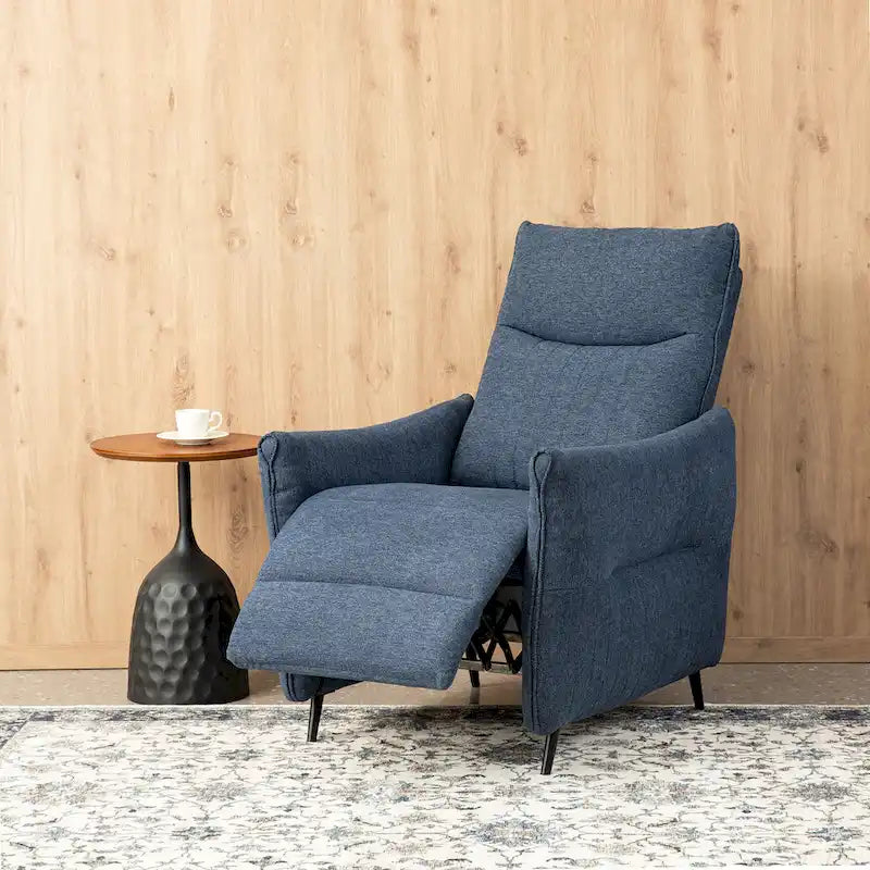 Glitzhome Lot de 2 fauteuils inclinables 41H en tissu avec dossier ergonomique segmenté