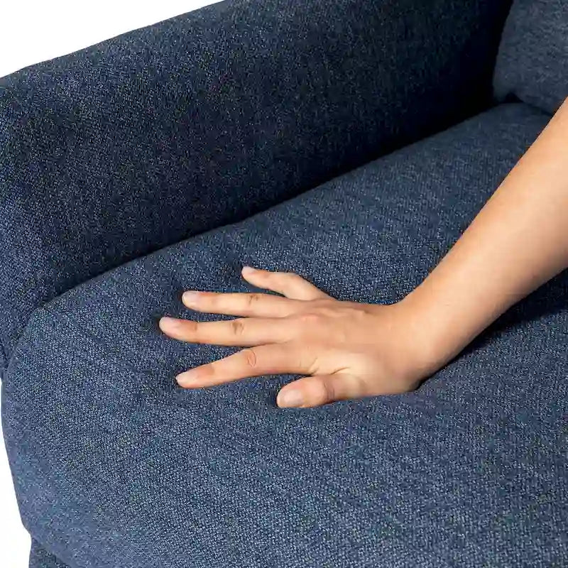 Glitzhome Lot de 2 fauteuils inclinables 41H en tissu avec dossier ergonomique segmenté