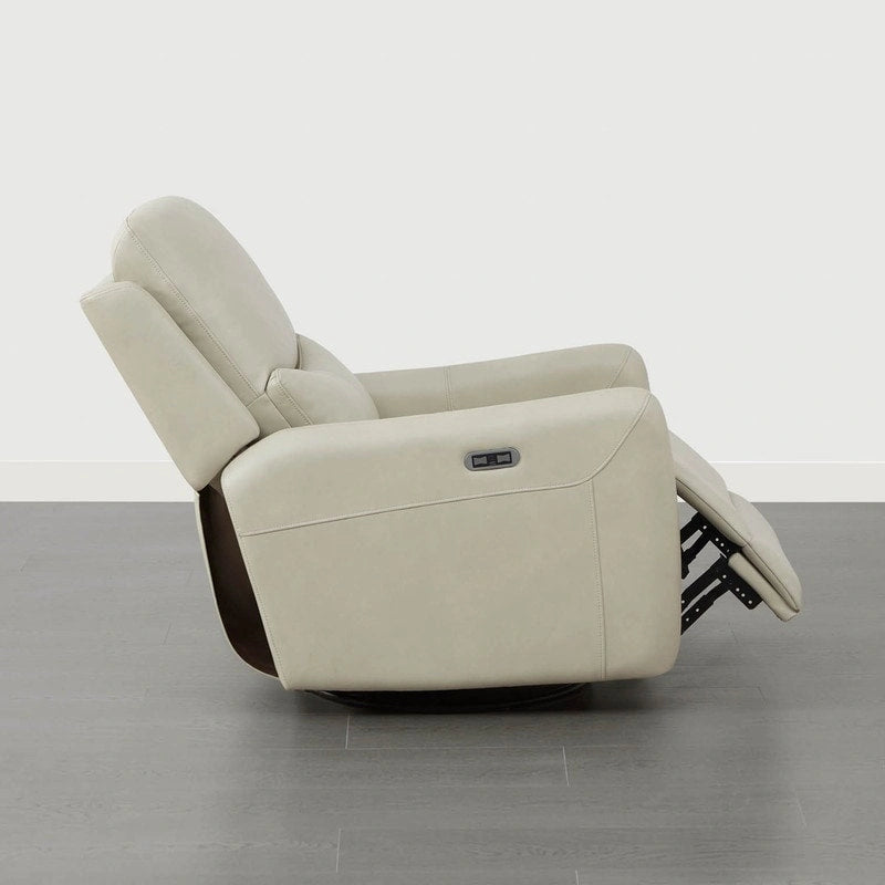 Fauteuil inclinable planeur pivotant électrique Adalyn avec oreiller lombaire