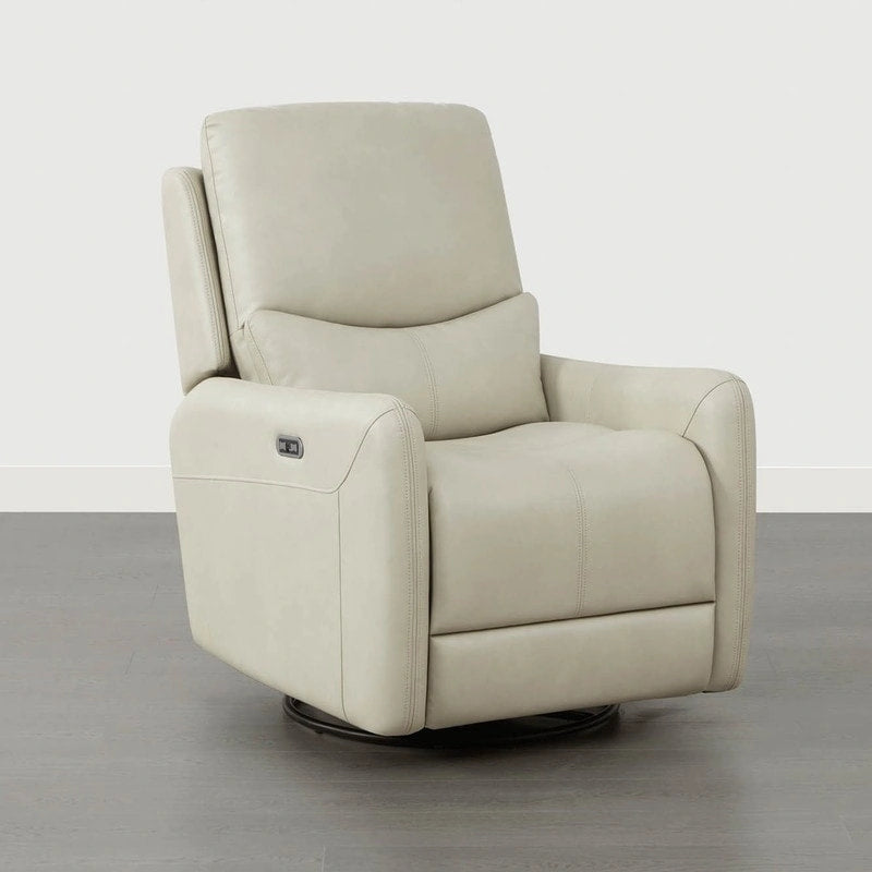 Fauteuil inclinable planeur pivotant électrique Adalyn avec oreiller lombaire