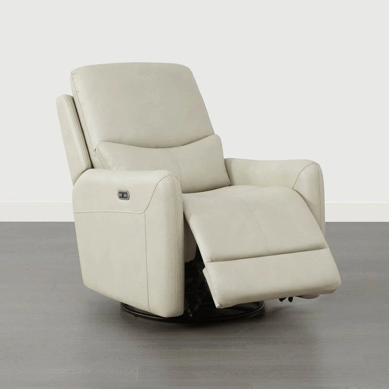 Fauteuil inclinable planeur pivotant électrique Adalyn avec oreiller lombaire