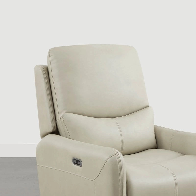 Fauteuil inclinable planeur pivotant électrique Adalyn avec oreiller lombaire