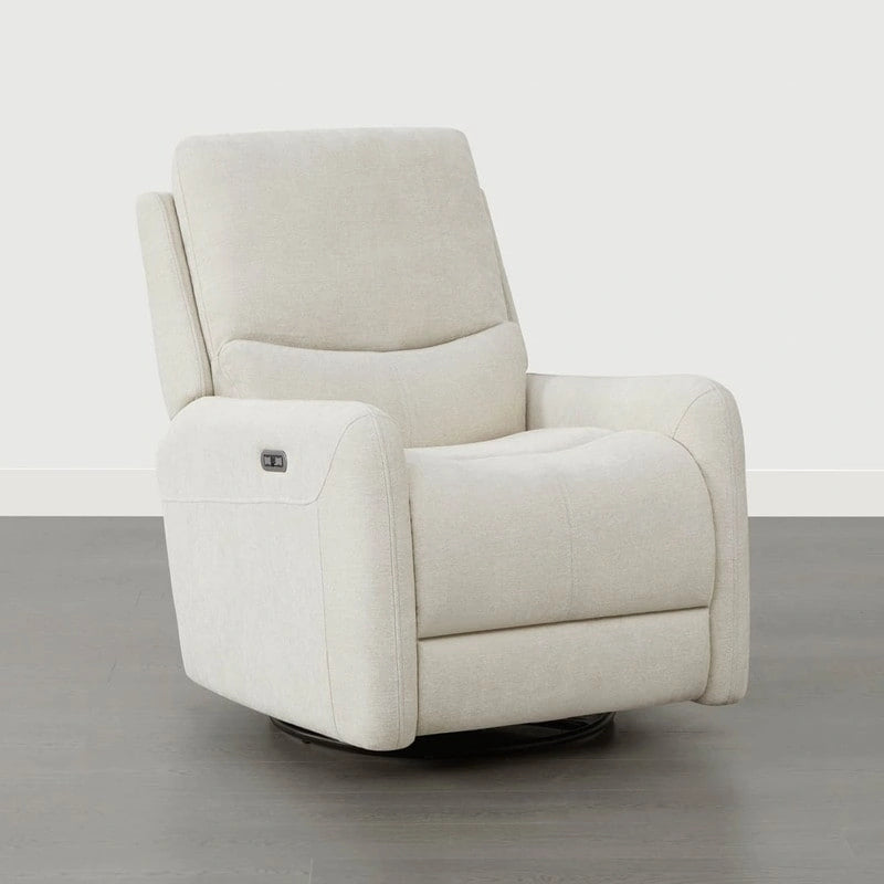 Fauteuil inclinable planeur pivotant électrique Adalyn avec oreiller lombaire