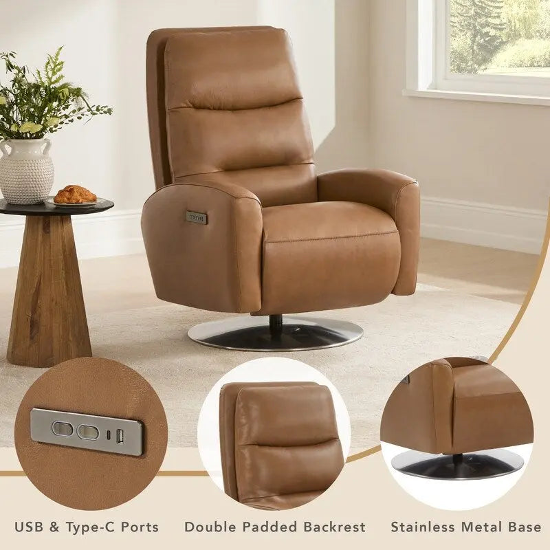 Fauteuil inclinable motorisé Mateo à double moteur et pivotant