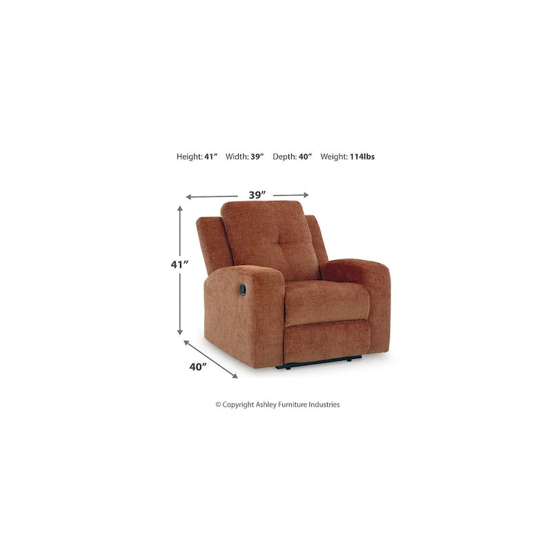Fauteuil inclinable Zero Wall Danum Signature Design by Ashley