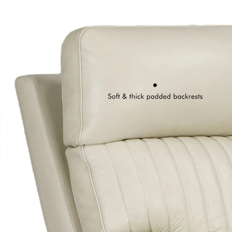 Fauteuil inclinable électrique zéro gravité en cuir avec appui-tête électrique, soutien lombaire électrique, port USB et USB-C