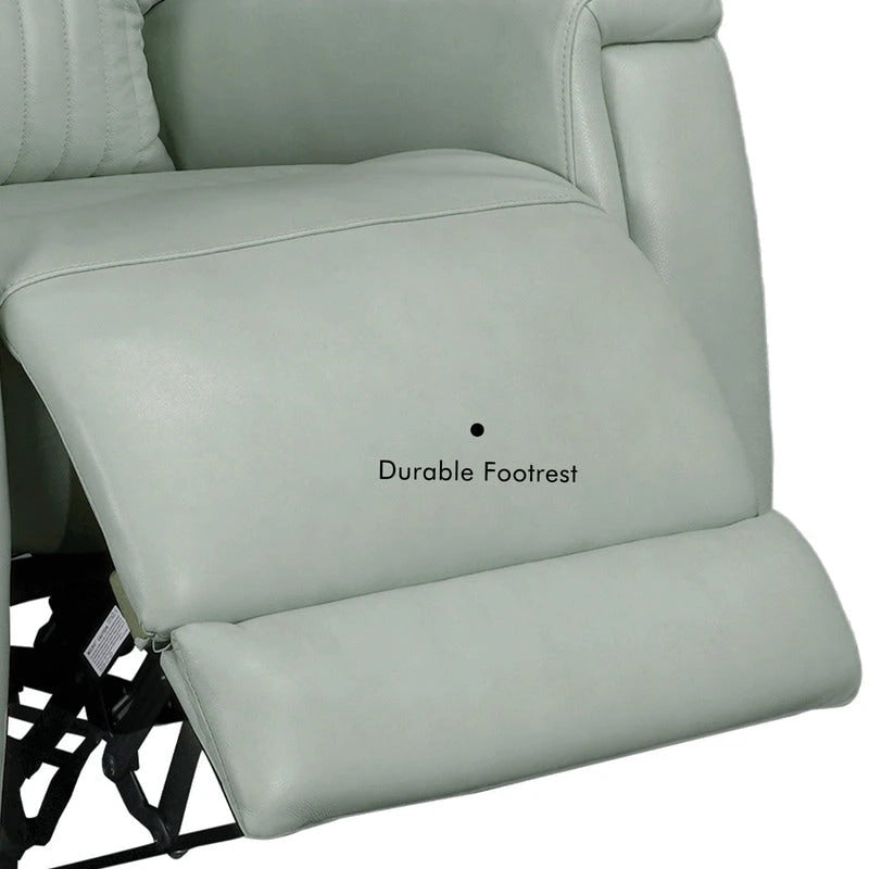 Fauteuil inclinable électrique zéro gravité en cuir avec appui-tête électrique, soutien lombaire électrique, port USB et USB-C