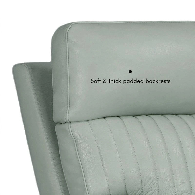 Fauteuil inclinable électrique zéro gravité en cuir avec appui-tête électrique, soutien lombaire électrique, port USB et USB-C