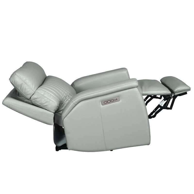 Fauteuil inclinable électrique zéro gravité en cuir avec appui-tête électrique, soutien lombaire électrique, port USB et USB-C