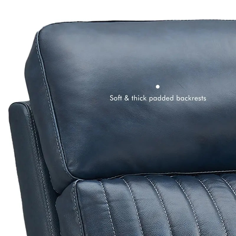 Fauteuil inclinable électrique zéro gravité en cuir avec appui-tête électrique, soutien lombaire électrique, port USB et USB-C