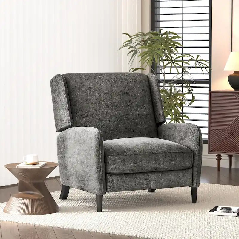 Fauteuil inclinable surdimensionné en tissu texturé Roomfitters, fauteuil inclinable confortable pour le salon