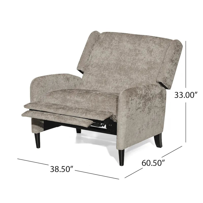 Fauteuil inclinable surdimensionné en tissu texturé Roomfitters, fauteuil inclinable confortable pour le salon
