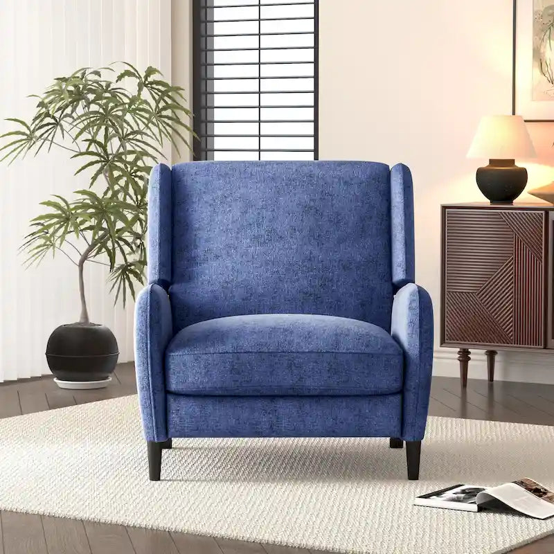 Fauteuil inclinable surdimensionné en tissu texturé Roomfitters, fauteuil inclinable confortable pour le salon