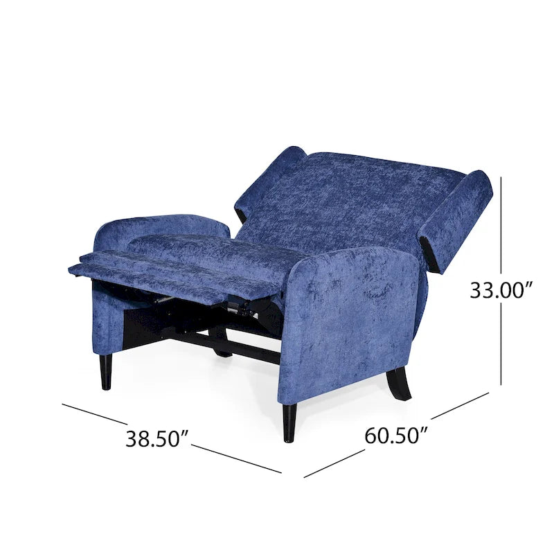Fauteuil inclinable surdimensionné en tissu texturé Roomfitters, fauteuil inclinable confortable pour le salon