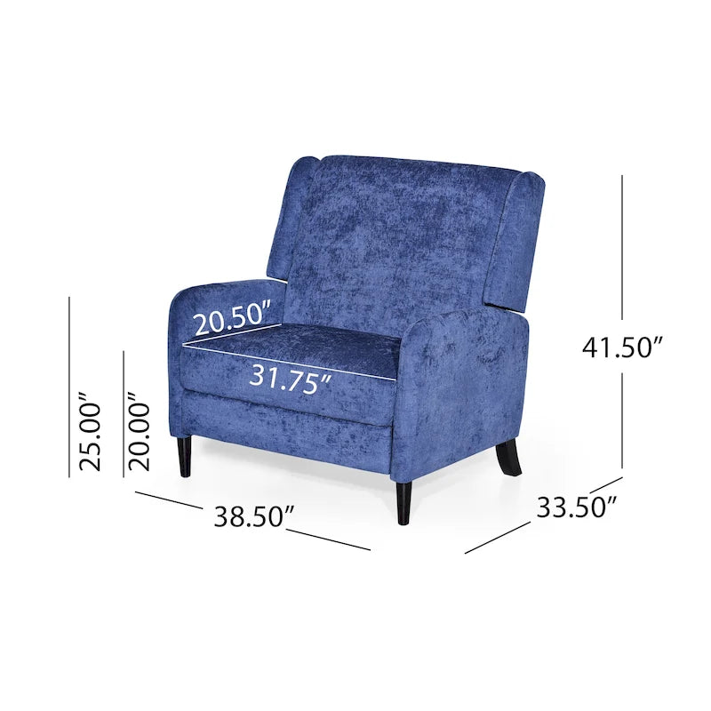 Fauteuil inclinable surdimensionné en tissu texturé Roomfitters, fauteuil inclinable confortable pour le salon
