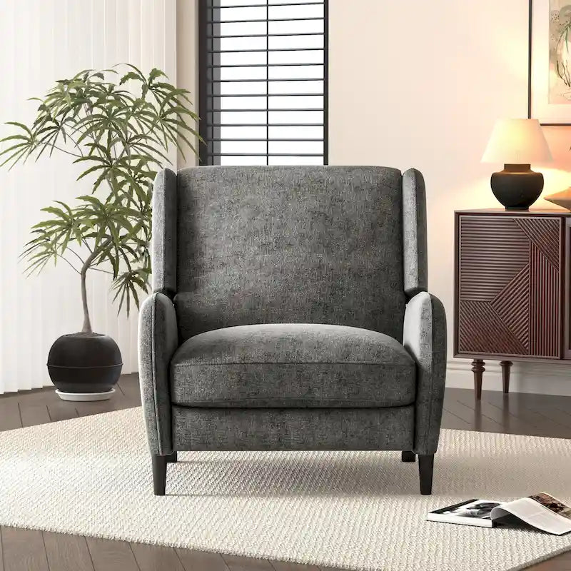 Fauteuil inclinable surdimensionné en tissu texturé Roomfitters, fauteuil inclinable confortable pour le salon