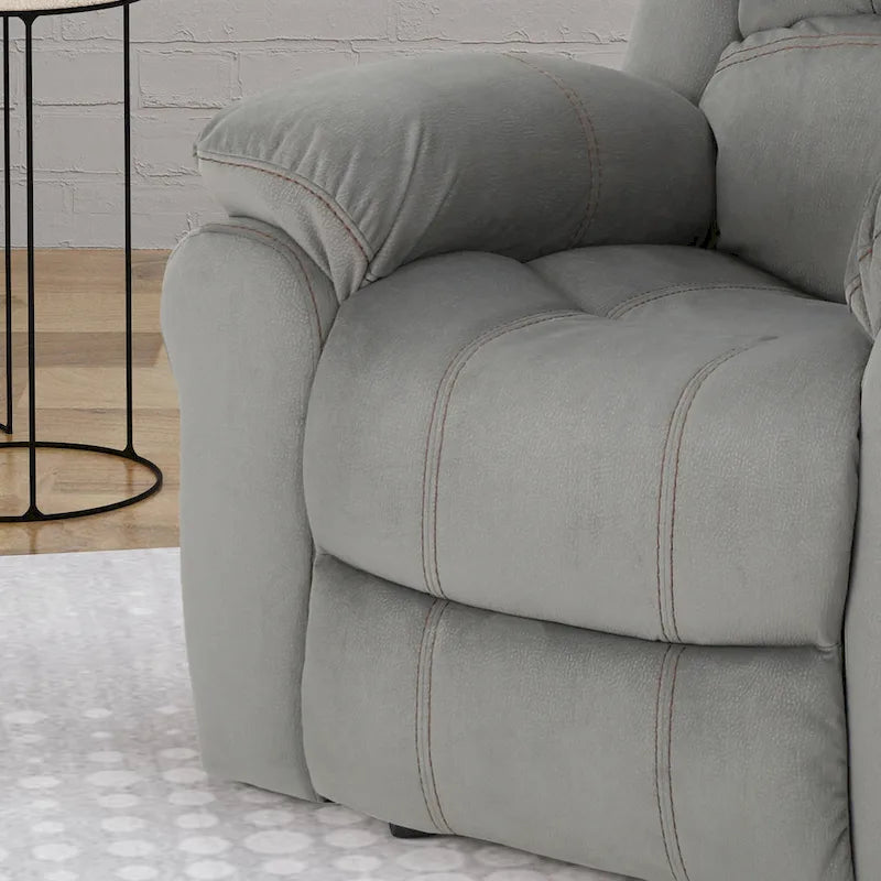 Fauteuil inclinable manuel Roomfitters, fauteuil relaxant pour le salon ou la chambre, gris