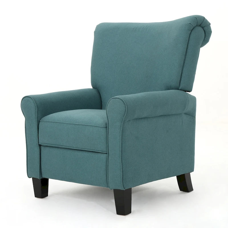 Fauteuil inclinable standard manuel Roomfitters, chaise longue confortable pour salon, chambre à coucher, sarcelle