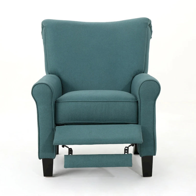 Fauteuil inclinable standard manuel Roomfitters, chaise longue confortable pour salon, chambre à coucher, sarcelle