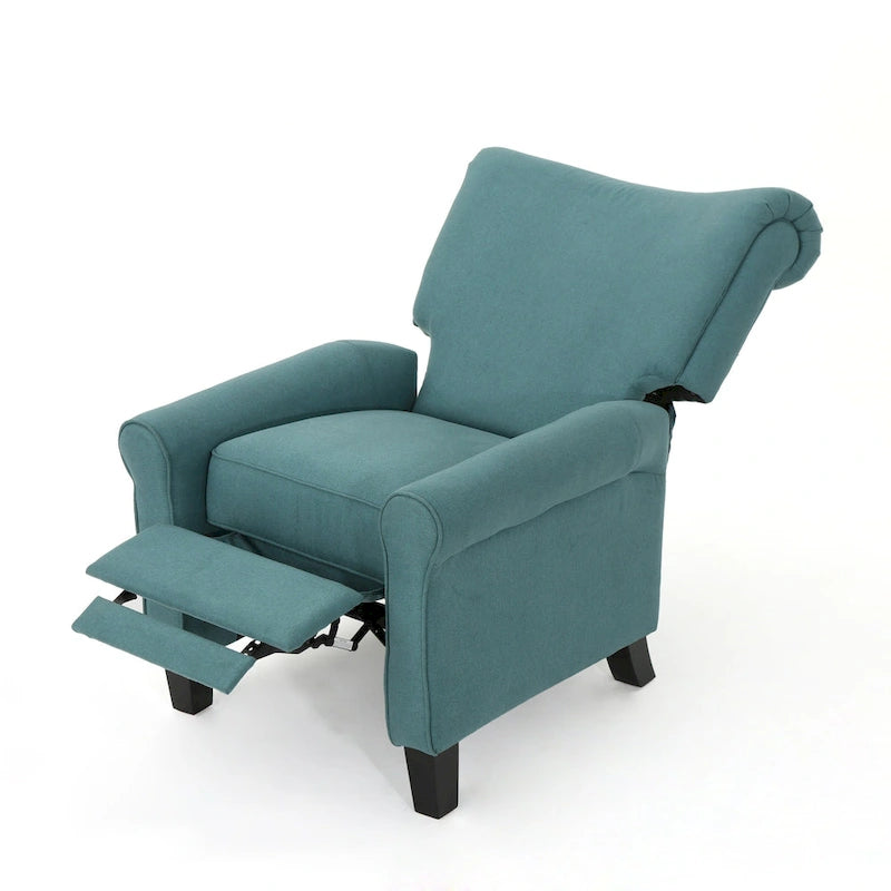 Fauteuil inclinable standard manuel Roomfitters, chaise longue confortable pour salon, chambre à coucher, sarcelle