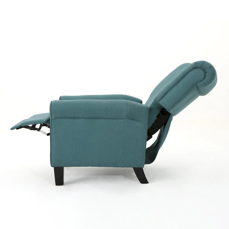 Fauteuil inclinable standard manuel Roomfitters, chaise longue confortable pour salon, chambre à coucher, sarcelle
