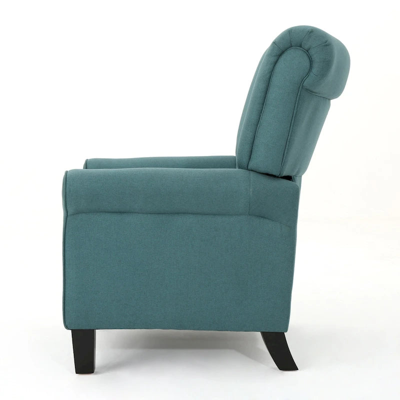 Fauteuil inclinable standard manuel Roomfitters, chaise longue confortable pour salon, chambre à coucher, sarcelle