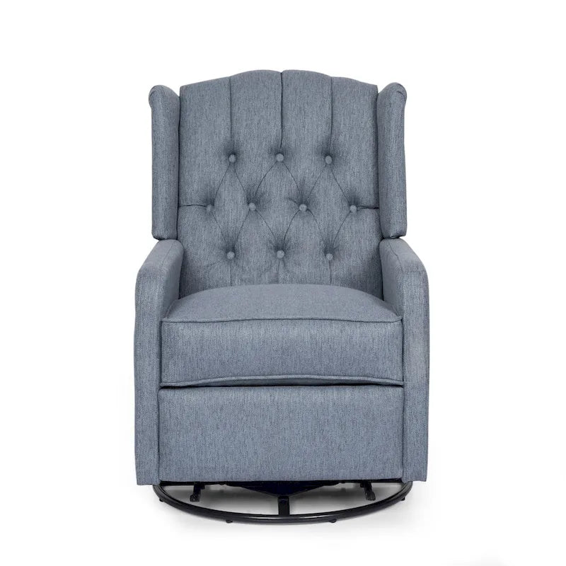 Roomfitters Design classique, Fauteuil inclinable manuel avec pivotement à 360 degrés, Fauteuil de relaxation pour le salon