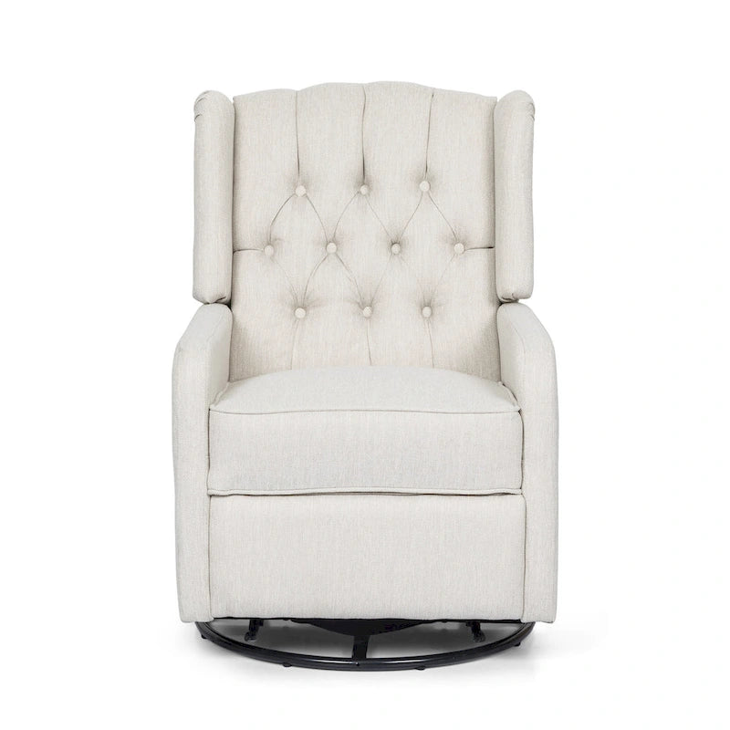 Roomfitters Design classique, Fauteuil inclinable manuel avec pivotement à 360 degrés, Fauteuil de relaxation pour le salon